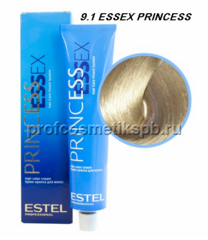 9/1 Крем-краска ESTEL PRINCESS ESSEX, блондин пепельный/ серебро 60мл.