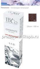 7/1 Блондин пепельный IBCO DIAMANTE ammonia free безаммиачный краситель 100мл.