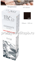 4/0 Шатен IBCO DIAMANTE ammonia free безаммиачный краситель 100мл.