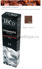 9/76 Очень светлый блондин бежево-перламутровый IBCO Diamante Argan Oil HAIR COLORDIAMANTE 100мл.
