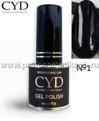 №1 CYD Prof.Line Gel Polish (9 мл.) (Series Pigment) Гель-лак 
