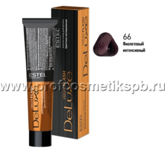 66 Краска-уход ESTEL De Luxe High Flash Фиолетовый интенсивный, 60 мл 