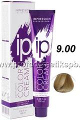 Крем - краска тон "Очень светлый блонд натуральный 9.00" IP color cream Impression Professional 100 мл.