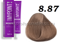 8.87 светлый блондин коричнево-фиолетовый Гель-краска для волос тон в тон MYPOINT TEFIA 60 мл.