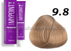 9.8 очень светлый блондин коричневый Гель-краска для волос тон в тон MYPOINT TEFIA 60 мл.