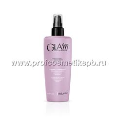 Несмываемый разглаживающий Крем термозащита для гладкости и блеска волос с эффектом сияния Illuminating cream smooth hair GLAM DOTT SOLARI (8004347128368) 250 мл.