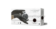 Перчатки ТРЕ из термопластичного эластомера, текстурированные "BENOVA" чер.L 200/2000