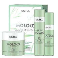 Набор "Полезное питание для волос" ESTEL Moloko botanic (шамп 250, маска 300, спрей 200)(EMB/N2 )