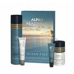 Набор Ocean Face ALPHA MARINE (шампунь 250 + сыворотка для лица + флюид для кожи вокруг глаз , (Арт.AMN/FC)