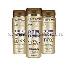 Набор Nutrimax EXTREME solution premium 500/1000/460 мл. шамп.гл.оч.,кератин, маска