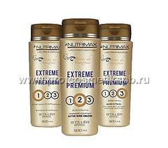 Набор Nutrimax EXTREME solution premium 500/500/460 мл. шамп.гл.оч.,кератин, маска