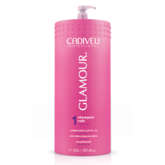 Рубиновый шампунь  Ruby shampoo Glamour CADIVEU Салонная линия 3л.